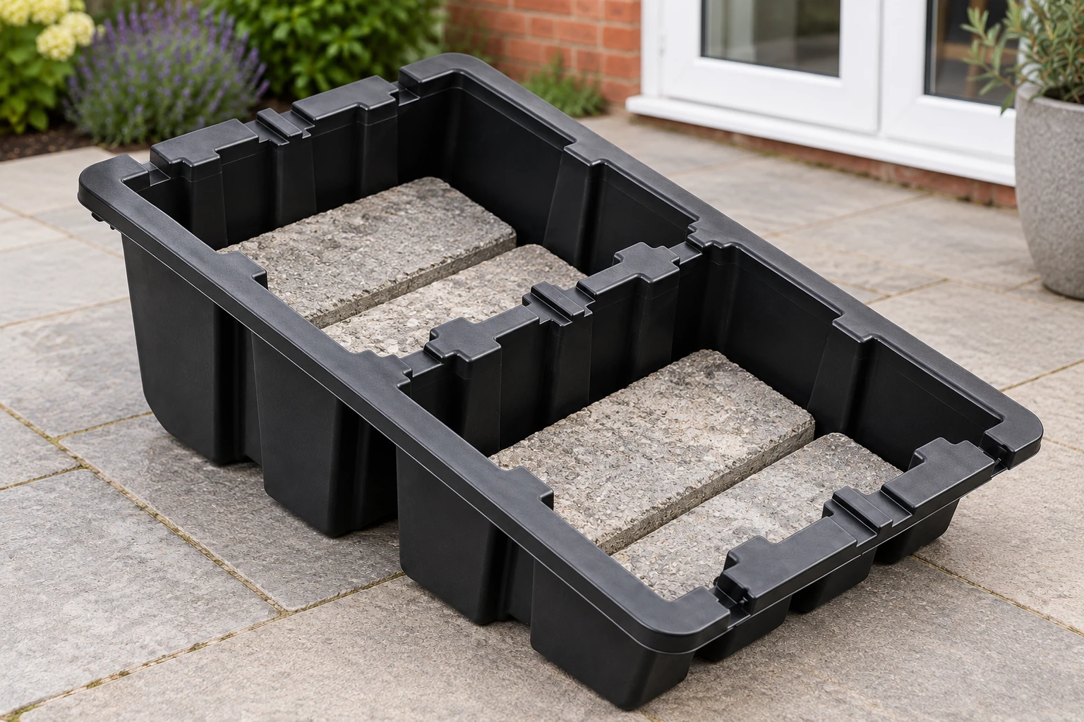 Ballast contained inside the ground support compartments, product visualisation